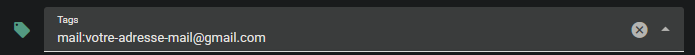 Notification mail